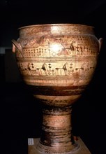 Geometric Terracotta Vase, Funerary Scene, c8th century BC. Artist: Dipylon Master.