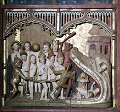Hell's Mouth from the Last Judgement, detail from Retable, c1400. Artist: Unknown.