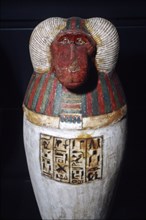 Thoth as Baboon, Canopic Jar, 22nd Dynasty, c1550BC-1069 BC. Artist: Unknown.