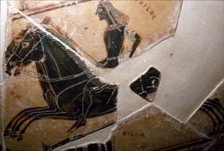 Horse Rider Detail from the Francois Vase, c6th century BC. Artists: Ergotimos, Kleitias.