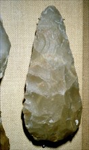 Paleolithic Flint Handaxe from Chelles, 500,000 to 100,000 BC. Artist: Unknown.