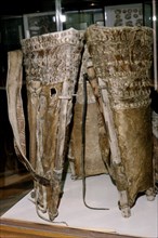 Leather Russacks found in the Salt Mines of Hallstatt, Austria: Celtic Iron Age: c. 6th century BC Artist: Unknown.
