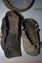 Leather shoes from Hallstatt, Austria. Celtic Iron Age, c6th century. Artist: Unknown.