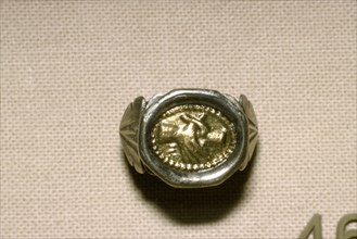 Silver Ring, Roman, 4th century. Artist: Unknown.