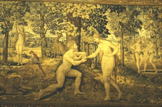 Adam and Eve. The Temptation, c16th century, (20th century). Artist: Unknown.