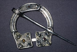 Celtic Penannular Brooch from Ballynaglough, 8th century. Artist: Unknown.