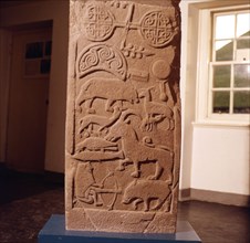 The 'Drosten' Stone, Pictish Cross-Slab from St. Vigeans, c850.  Artist: Unknown.