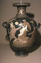Rape of Cassandra at Altar of Athena, Trojan War, 330BC. Artist: Unknown.