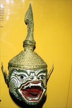 Dance-mask of Hanuman, Monkey-god hero of the Ramayana, Cambodia, 20th Century. Artist: Unknown.
