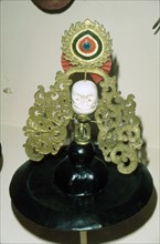 Tibetan Black Hat used in Ritual Black Hat Dance, of pre-Buddhist origin. Artist: Unknown.