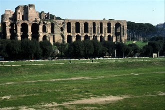 View across Circus Maximus to Palatine Hill, Rome, c20th century. Artist: CM Dixon.