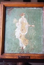 Flora or Primavera, Roman wall painting from Pompeii, c1st century. Creator: Unknown.