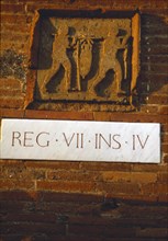 Wine-Merchant's Sign in Pompeii street c1st century. Creator: Unknown.