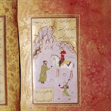 Persian Miniature Manuscript Illustration of Polo, 16th century. Artist: Unknown.