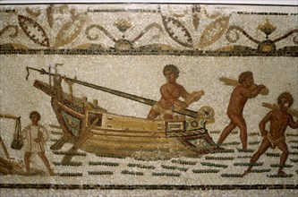 Roman Sea mosaic, 2nd-3rd century. Artist: Unknown.