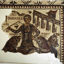 Roman Mosaic, Charioteer (Eros), c2nd-3rd century. Artist: Unknown.