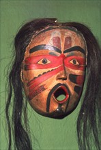 Kwakiutl Face-Mask, Pacific Northwest Coast Indian.  Artist: Unknown.