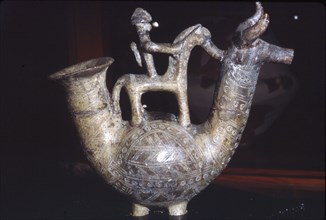 Earthenware Vessel, Villanova Culture, from Bologna, Italy, 8th century BC. Artist: Unknown.
