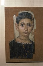 Wax portrait from Antinoe, 3rd century. Artist: Unknown.