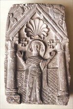 Early Coptic Funerary Slab, 3rd-4th century. Artist: Unknown.