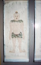 Chinese Acupuncture Chart, Front View. Artist: Unknown.