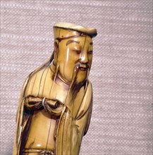 The Taoist Immortal, Zhang Guolao, Chinese Ivory, Ming Dynasty, 17th century. Artist: Unknown.