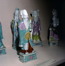 Shou Lao, God of long life, Chinese Porcelain, 18th century. Artist: Unknown.