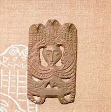 Bronze Plaque related to Shamanism and Magic, Kama River Area, USSR, 3rd century BC-8th century. Artist: Unknown.