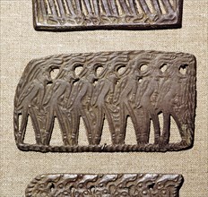 Bronze Plaque from Kama River Tribes, USSR, 3rd century BC-8th century.  Artist: Unknown.