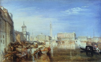 'Bridge of Sighs, Ducal Palace and Custom-House, Venice: Canaletti Painting', 1833. Artist: JMW Turner