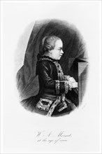 Mozart as a child, c1763. Artist: Unknown