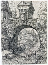 'Landscape with Bridge', 1550. Artist: Hans Sebald Lautensack