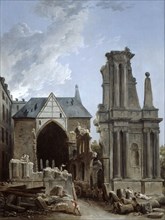 'The demolition of the Church of the Feuillants', 1805. Artist: Hubert Robert