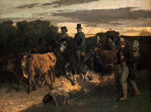'The Farmers of Flagey' ('Les Paysans de Flagey'), 1855. Artist: Gustave Courbet