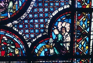 Stained glass, Chartres Cathedral, France, 1194-1260. Artist: Unknown