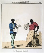'Le Figaro et le Radical', 1871. Artist: Moloch