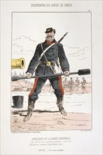 'Artillerie de la Garde Nationale', Siege of Paris, 1870-1871. Artist: Anon