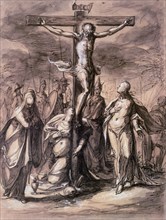 'Christ on the Cross', 17th century.  Artist: Hermann Weyer