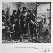 'Des canons! Encore des canons!! Toujours des canons!!!' Siege of Paris, December 1870 (1872). Artist: Auguste Bry