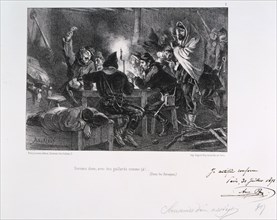 'Dormez donc, avec des gaillards comme ca!', Siege of Paris, 1870-1871 (1871). Artist: Auguste Bry