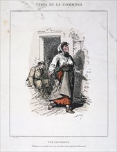 'Une Citoyenne', Paris Commune, 1871.  Artist: Anon