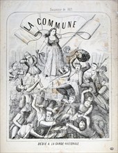 Garde Nationale, Paris Commune, 1871.  Artist: Anon