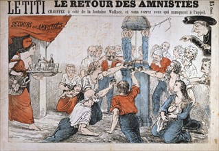 Cartoon, Paris Commune, 1871. Artist: Anon
