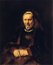 'Portrait of an Old Woman', 17th century. Artist: Rembrandt Harmensz van Rijn