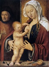 'The Holy Family,' 16th century.  Artist: Joos van Cleve