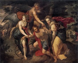 'The Three Ages of Man', allegory, late 16th century. Artist: Jacob de Backer