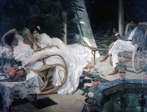 'The Patio', 19th century.  Artist: Henri Achillo Zo