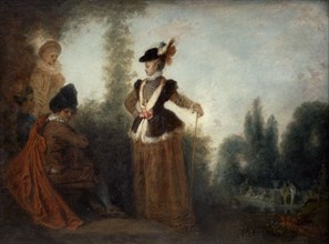 'The Adventuress', c1717. Artist: Jean-Antoine Watteau