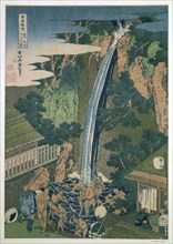 'Waterfall of Roben, Oyama', Japan, 1827. Artist: Hokusai