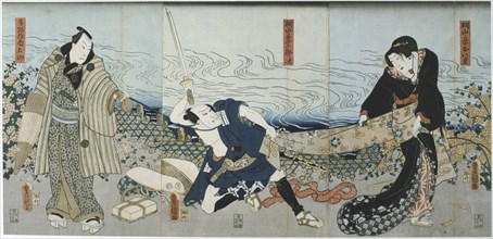 'Theatre Scene', 1844. Artist: Utagawa Kunisada